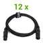 DMX Kabel Pakke (12x0,5m)