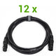 DMX Kabel Pakke (12x3m)