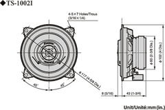 Pioneer TS-1002i Bilhøjttalersæt (10cm, 4")