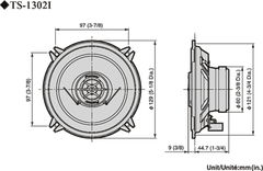 Pioneer TS-1302i Bilhøjttaler (13cm, 5,25")