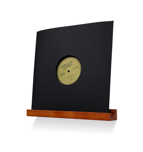 Display hylde til Vinylplader - Paulownia træ