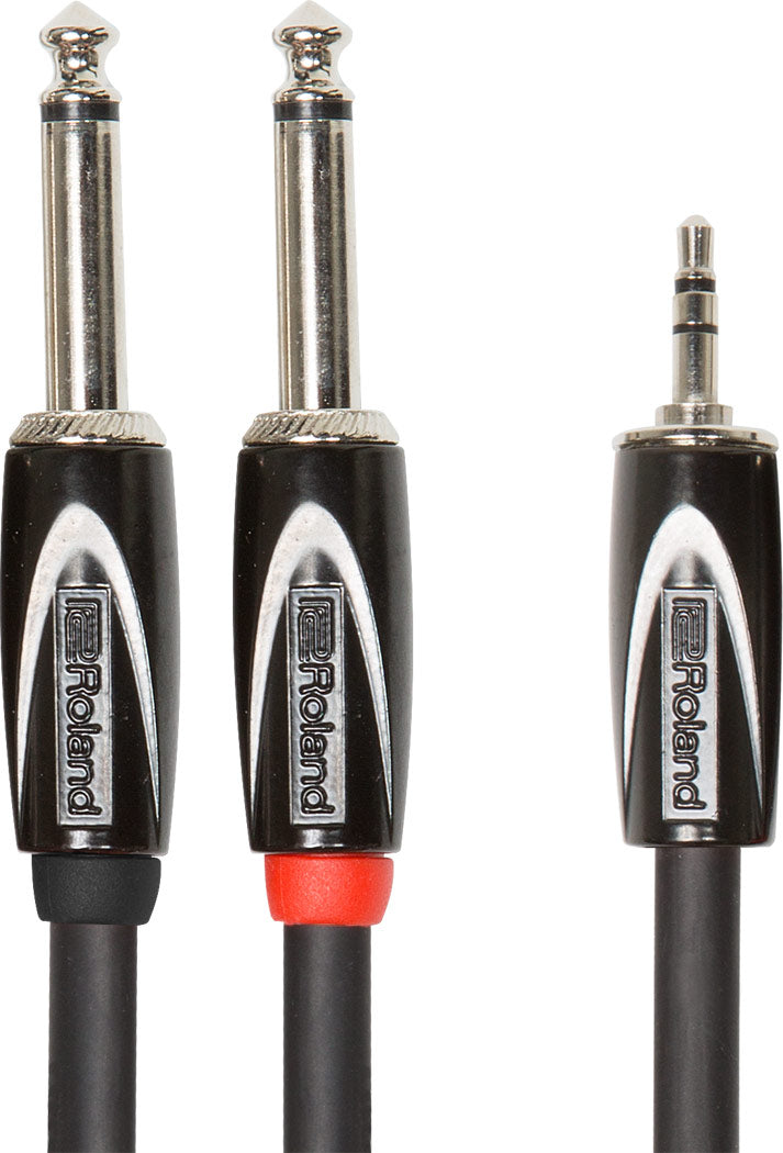 Roland Adapter Kabel 3,5mm Jack Stereo til 2 x 6.3 mm Jack mono