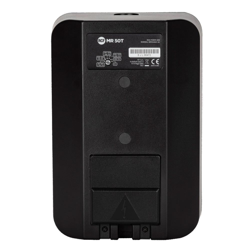 RCF væghøjttaler 2-vejs 5" sæt (2 styk) 60W 8 Ohm IP55, Sort