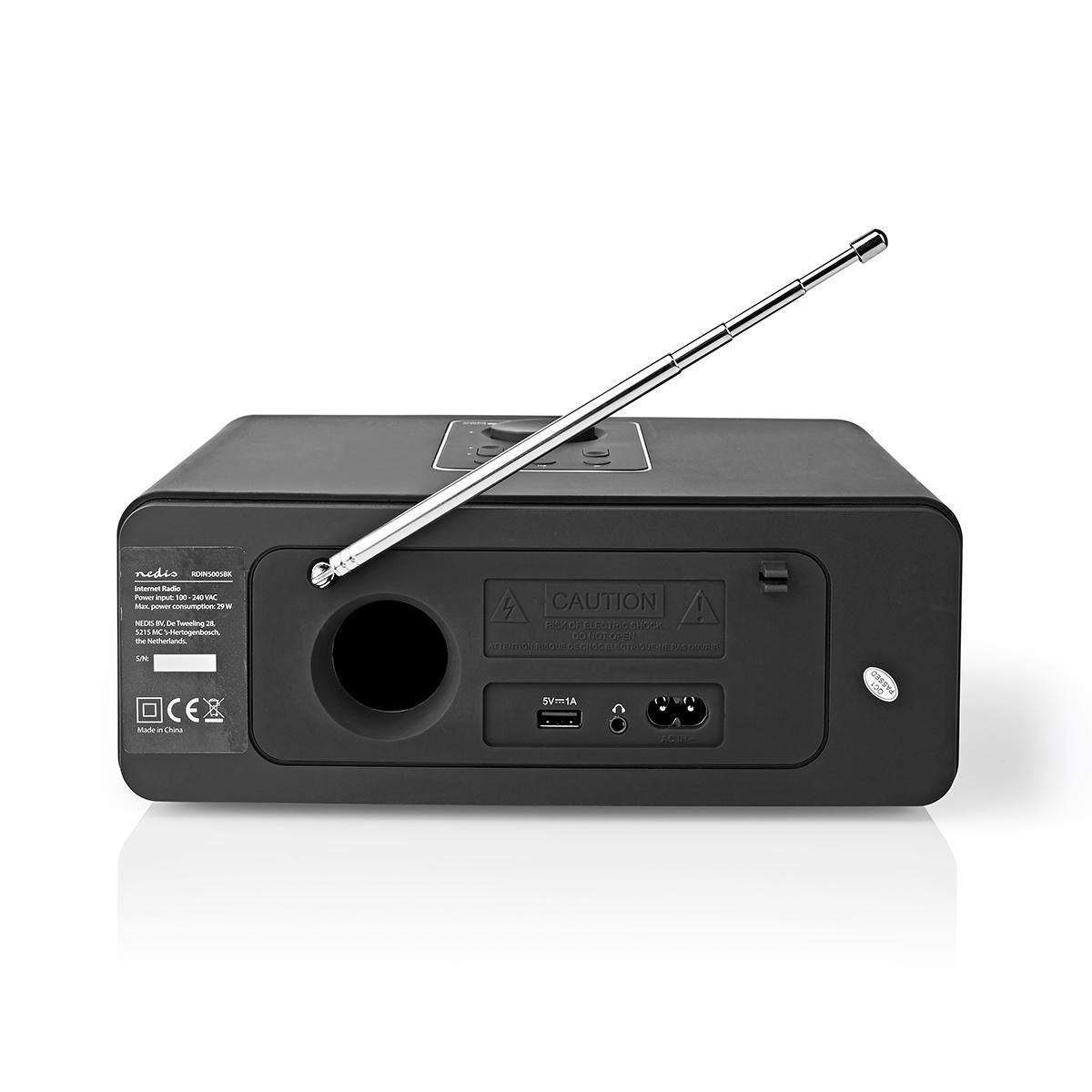 Internet Radio m. FM/DAB+/Bluetooth (Sort, Sølv)