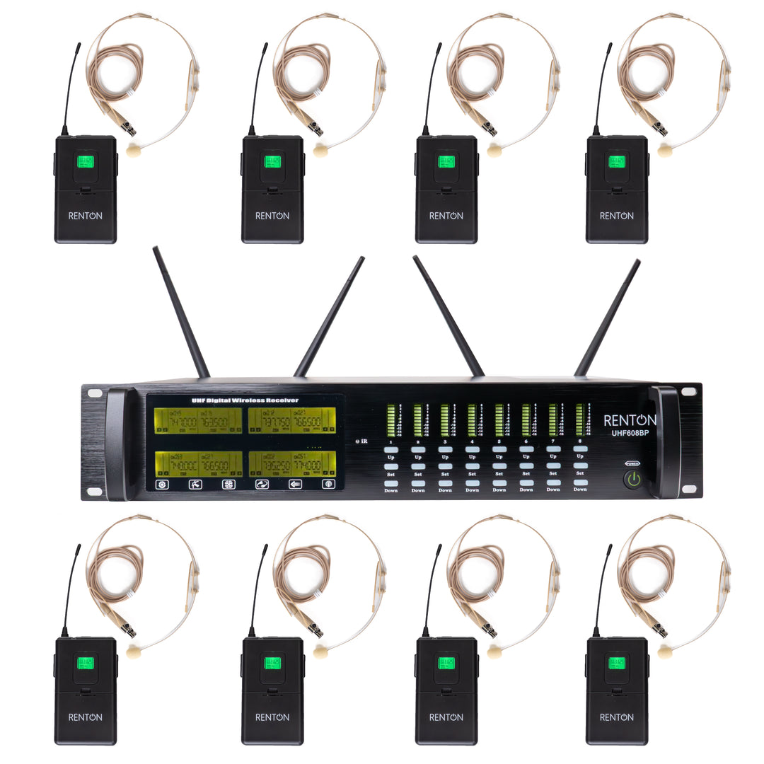 Renton Pro Trådløs Headset (8 kanaler)