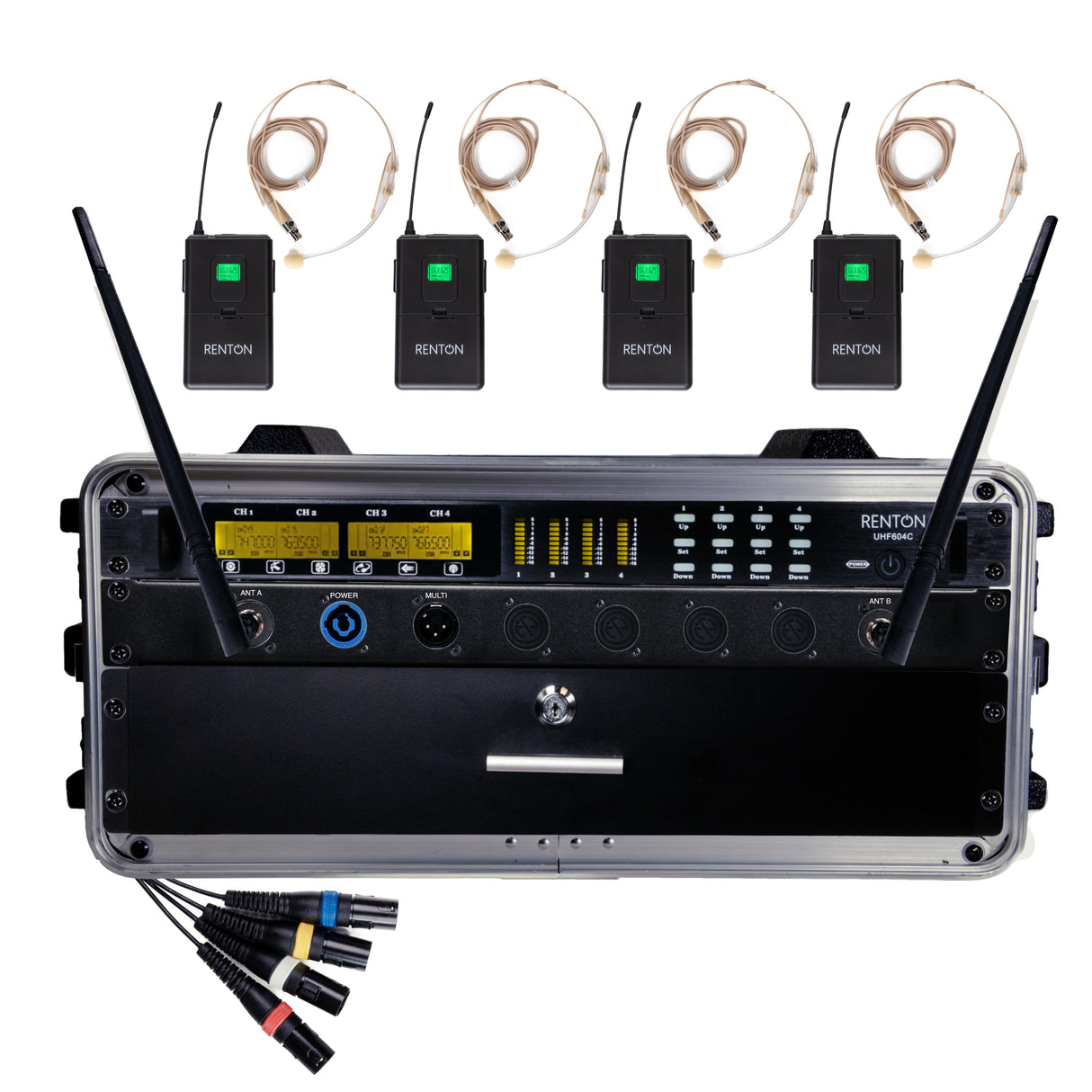 Renton Rack Trådløst System (4 Headset)