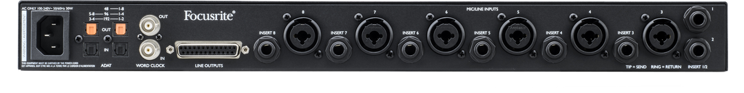 Focusrite Clarett+ Octopre Mikrofon Preamp