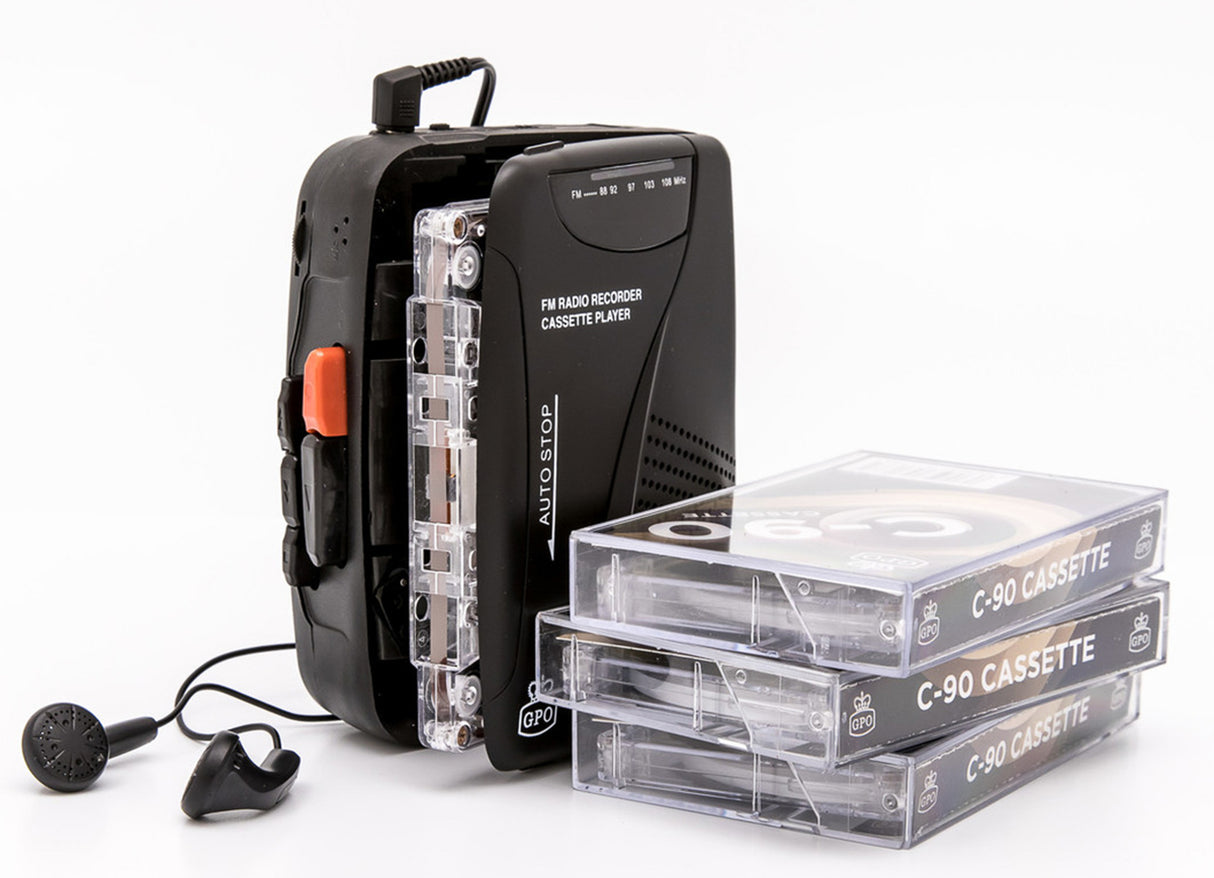 GPO Kassetteafspiller/Walkman (Sort)