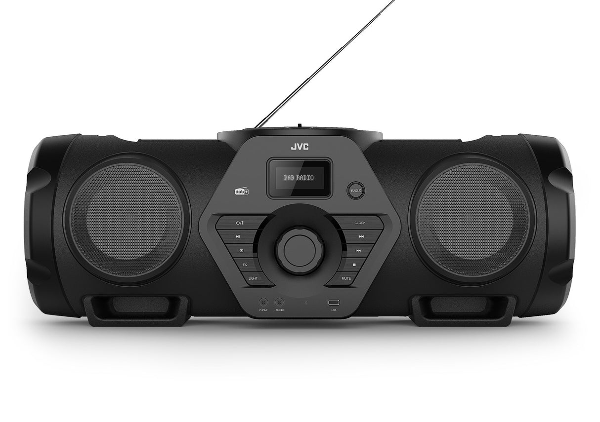 JVC RV-NB300DAB BoomBlaster m. Bluetooth og DAB+ inkl. Batteri