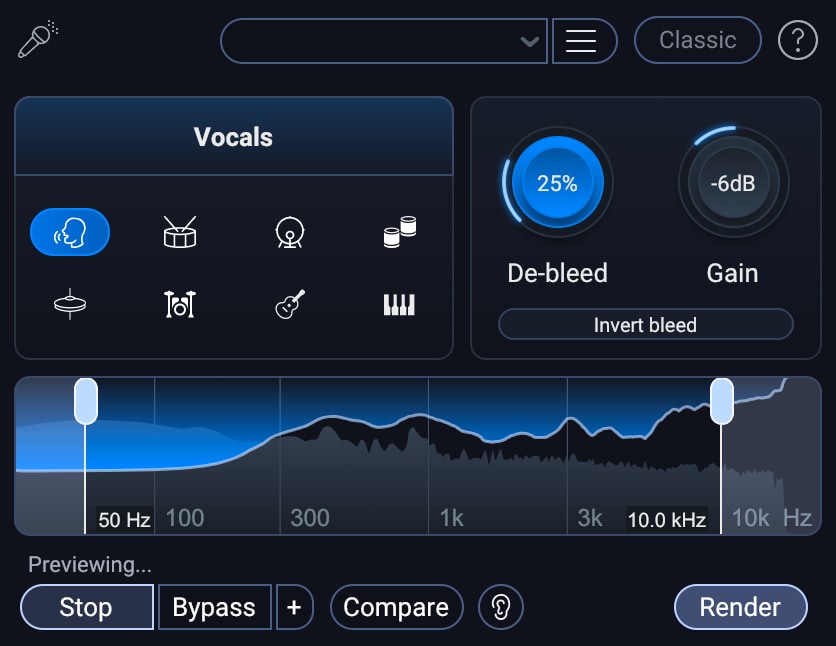 RX 12 Standard: CRG from any paid iZotope product
