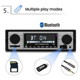Retro Bilradio med FM, Bluetooth og USB
