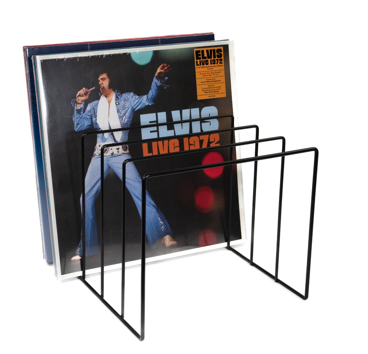 Studio 57 - Vinylpladeholder i metal (Sort)