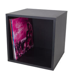 Studio 57 - Opbevaringshylde til vinylplader (36,5 x 36,5 cm, Sort)