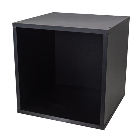 Studio 57 - Opbevaringshylde til vinylplader (36,5 x 36,5 cm, Sort)