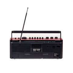 Studio 57 - Kassetteafspiller m. FM & Bluetooth, Rød + Kassettebånd