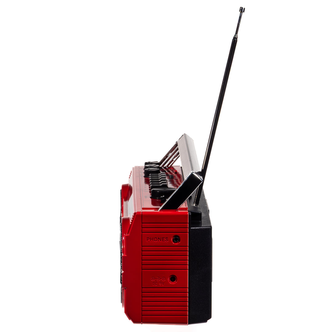 Studio 57 - Kassetteafspiller m. FM & Bluetooth, Rød