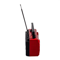 Studio 57 - Kassetteafspiller m. FM & Bluetooth, Rød + Kassettebånd