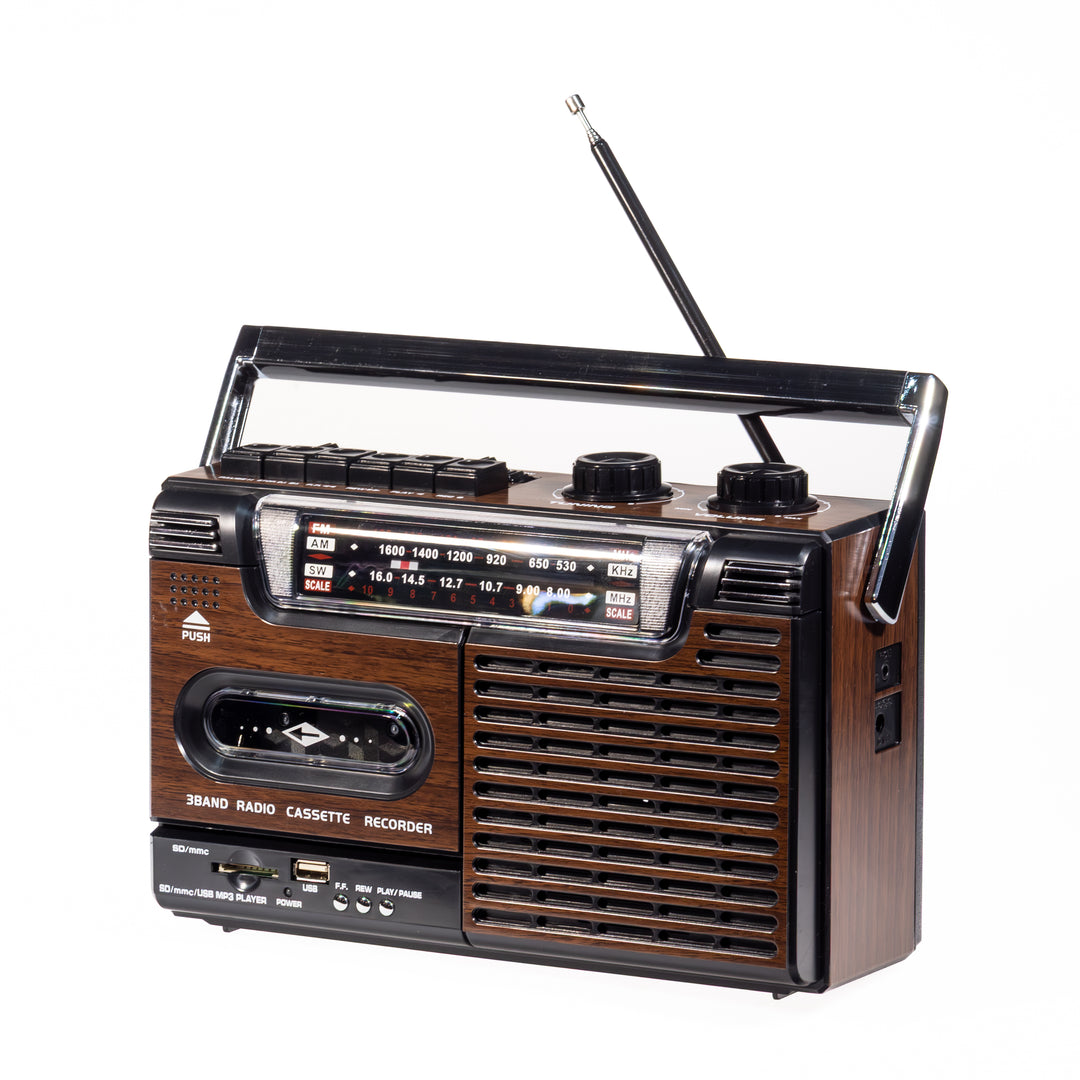 Studio 57 - Kassetteafspiller m. FM & Bluetooth, Brun