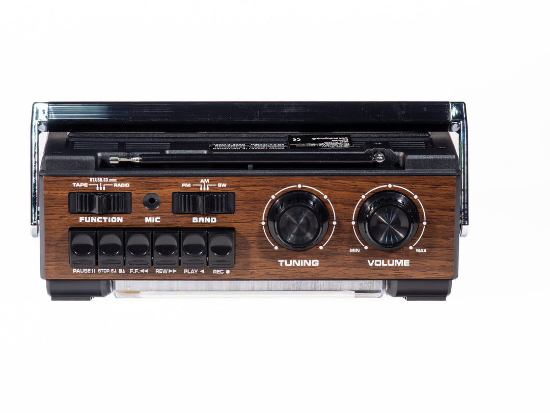 Studio 57 - Kassetteafspiller m. FM & Bluetooth, Brun