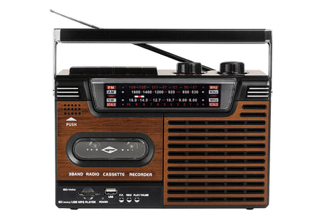 Studio 57 - Kassetteafspiller m. FM & Bluetooth, Brun
