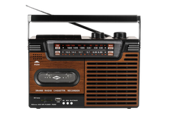 Studio 57 Kassetteafspiller m. FM & Bluetooth, Brun + Kassettebånd