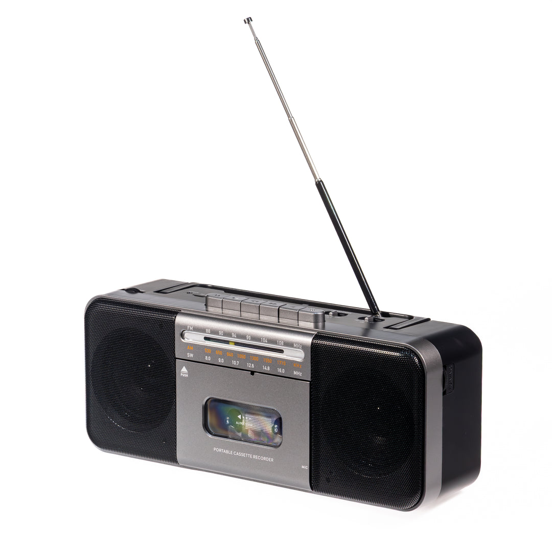 Studio 57 - Kassetteafspiller m. FM & Bluetooth, Grå