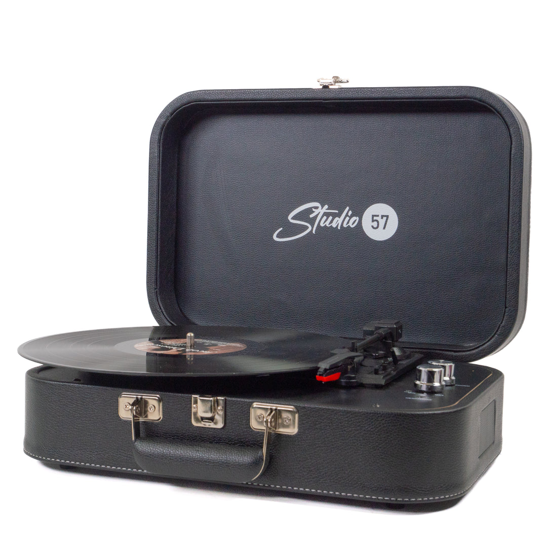 Studio 57 Mellow Pladespiller (Sort) Bundle