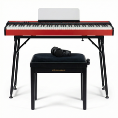 Grooveland FP80 El Klaver (Rød) Komplet Bundle
