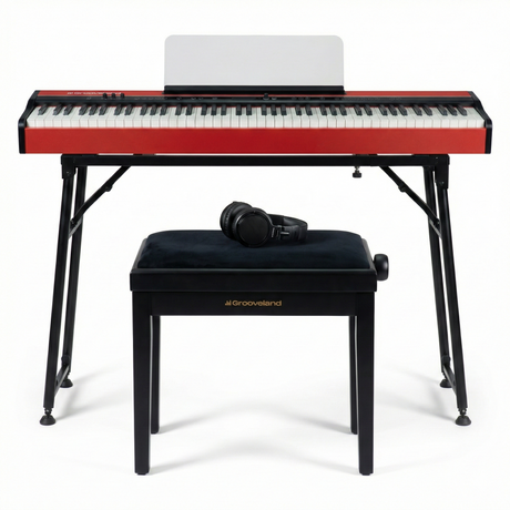 Grooveland FP80 El Klaver (Rød) Komplet Bundle