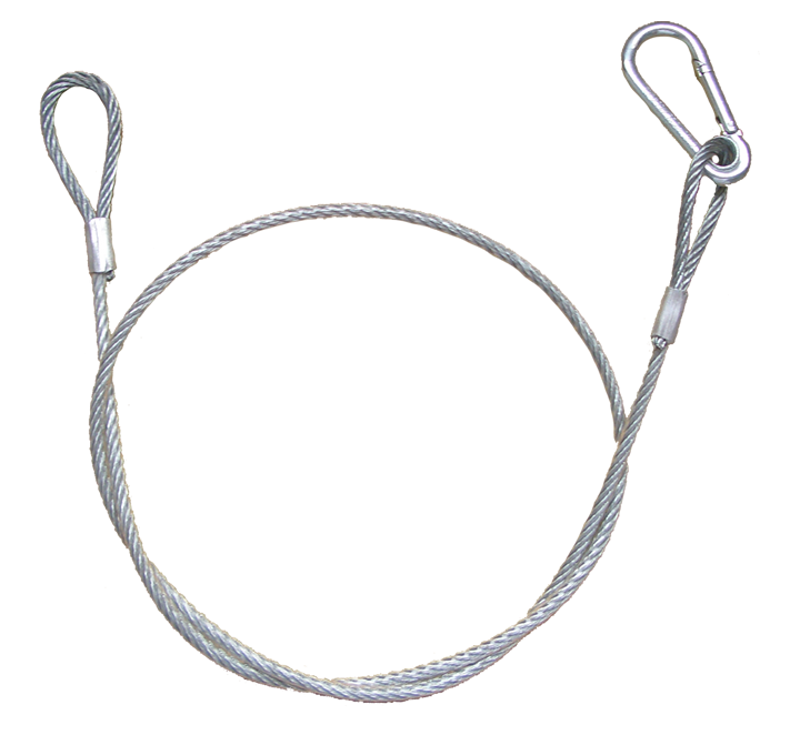 Ibiza - Sikkerhedswire (87cm, 30kg, 4mm)
