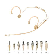 ScanMic headset mikrofon Omni 4P XLR til Mipro Beige