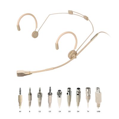 ScanMic headset mikrofon Cardoid til Mipro, Beige