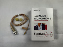 ScanMic lavalier mikrofon Omni 4P XLR til Mipro, Beige