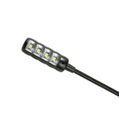 Adam Hall Stands SLED 1 ULTRA BNC - BNC svanehalslampe med 4 COB-LED'er