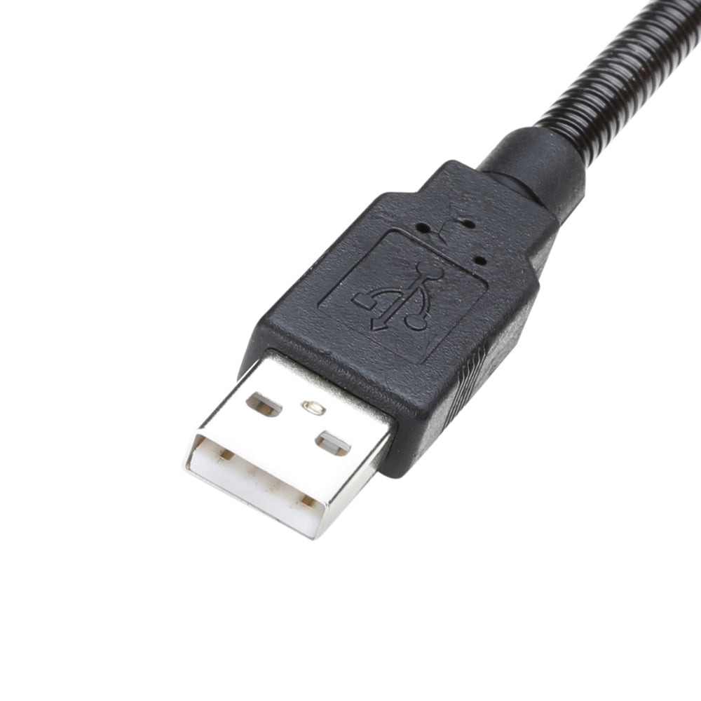 Adam Hall Stands SLED 1 ULTRA USB C - Svanehalslampe, USB-stik, 4 COB-LED’er og valgfrie farver