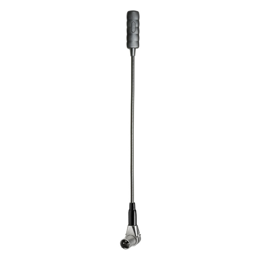 Adam Hall Stands SLED 1 ULTRA XLR 3 A - Vinklet 3-polet XLR-svanhalslampe med 4 COB-LED'er
