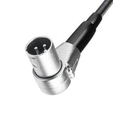 Adam Hall Stands SLED 1 ULTRA XLR 3 A - Vinklet 3-polet XLR-svanhalslampe med 4 COB-LED'er