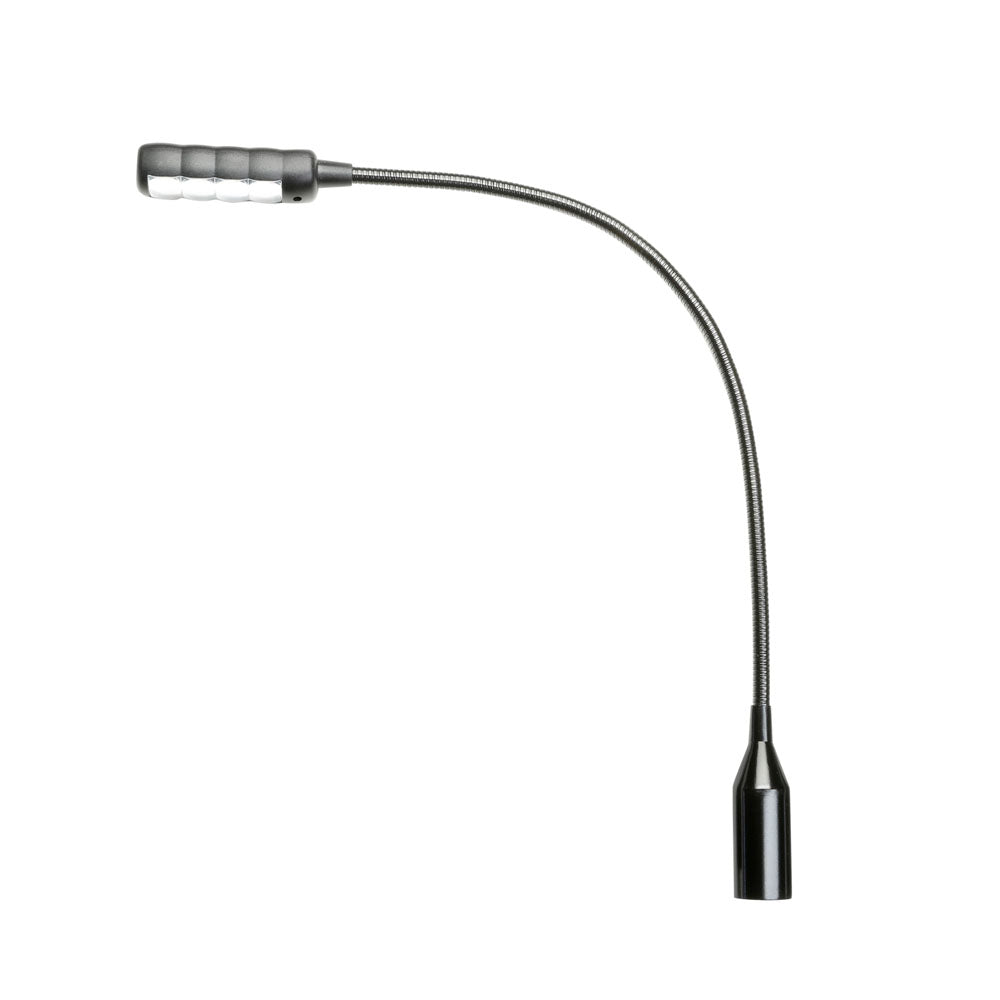 Adam Hall Stands SLED 1 ULTRA XLR 3 - 3-polet XLR svanehalslampe med 4 COB-LED'er