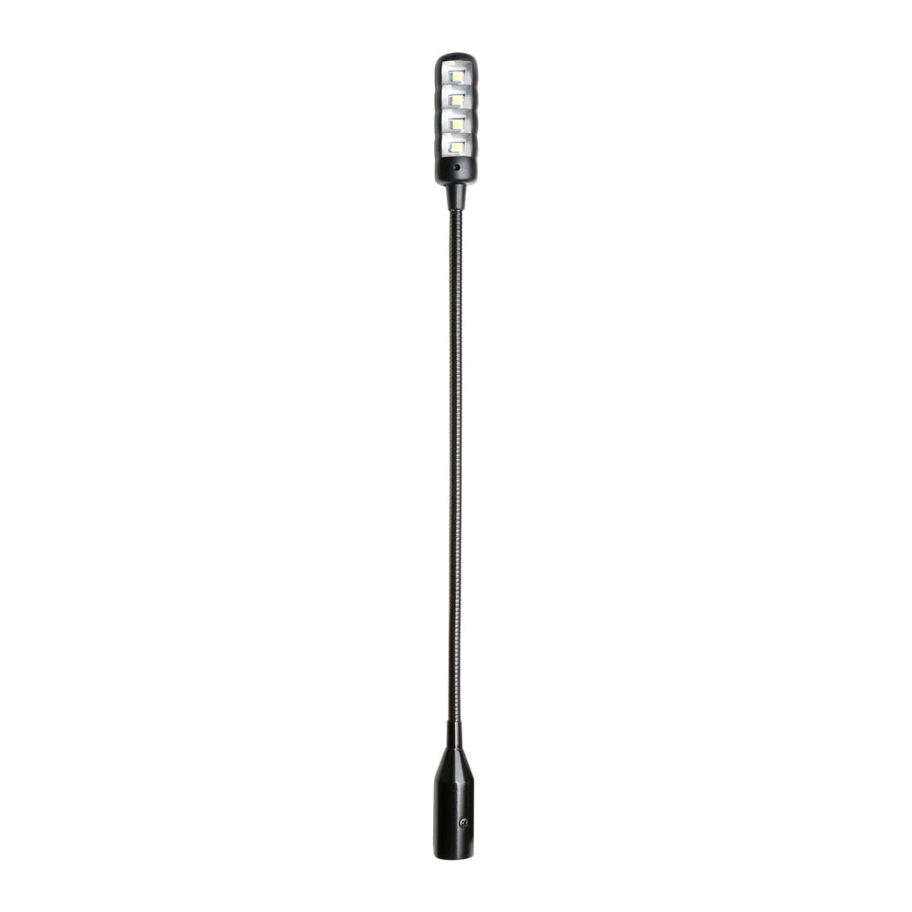 Adam Hall Stands SLED 1 ULTRA XLR 3 - 3-polet XLR svanehalslampe med 4 COB-LED'er