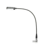 Adam Hall Stands SLED 1 ULTRA XLR 4 A - Vinklet 4-polet XLR svanehalslampe med 4 COB-LED'er