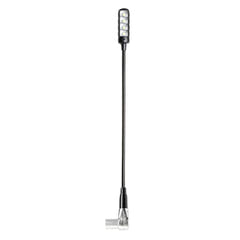 Adam Hall Stands SLED 1 ULTRA XLR 4 A - Vinklet 4-polet XLR svanehalslampe med 4 COB-LED'er