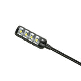 Adam Hall Stands SLED 1 ULTRA XLR 4 A - Vinklet 4-polet XLR svanehalslampe med 4 COB-LED'er