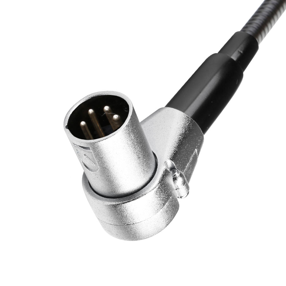 Adam Hall Stands SLED 1 ULTRA XLR 4 A - Vinklet 4-polet XLR svanehalslampe med 4 COB-LED'er