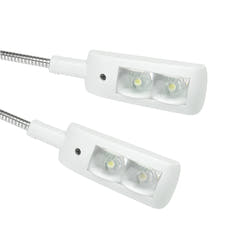 Adam Hall Stands SLED 2 PRO W - LED-lys til nodestativ, hvid