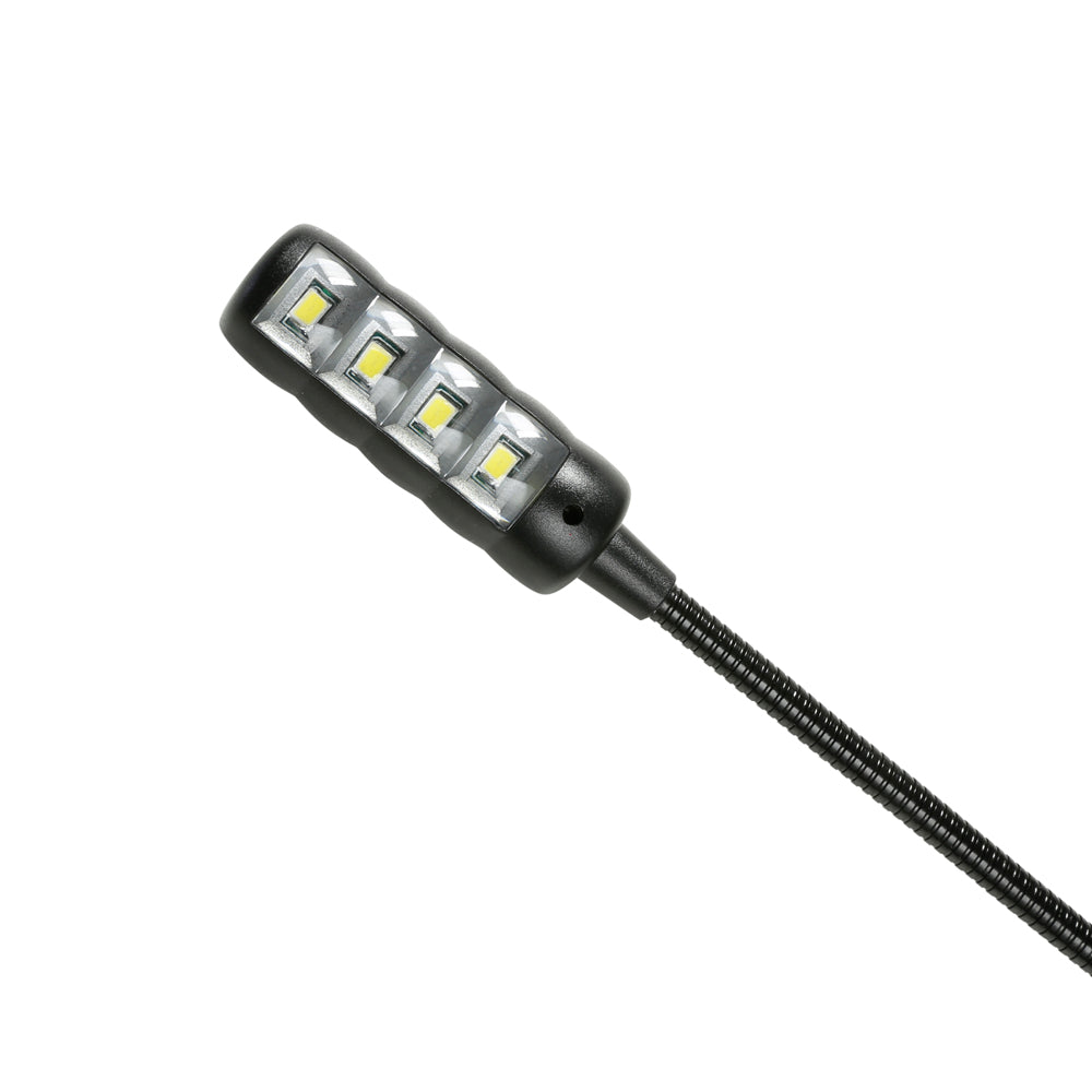 Adam Hall Stands SLED 2 ULTRA USB - LED-lampe med dobbelt svanehals og USB-stik
