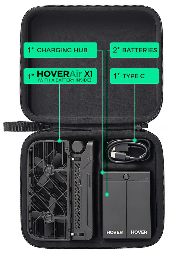 HoverAir X1 Travel Case Black