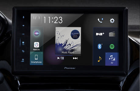 Pioneer SPH-EVO82DAB-208 Apple CarPlay til Peugeot 208/2008