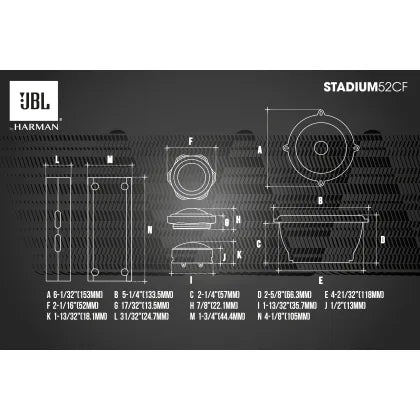 JBL Stadium 52CF 5,25" komponentsæt
