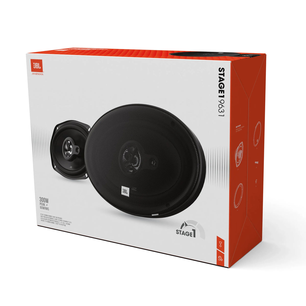 JBL Stage1 9631 6x9" 3-vejs bilhøjttalere