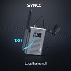 Synco trådløst mikrofonsæt 2 TX / 1 RX UHF 525 MHz-539.7 MHz